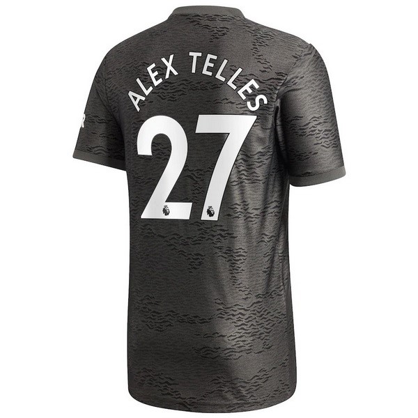 Camiseta Manchester United NO.27 Alex Telles Segunda equipo 2020-2021 Negro